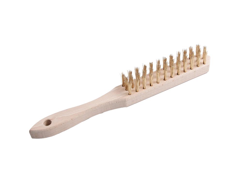 3-row wire brush