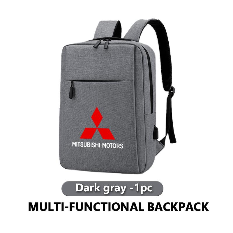 Laptop Backpack Waterproof Anti Theft USB Bag School Travel Backpack For Mitsubishi Outlander Lancer L200 ASX Pajero Grandis