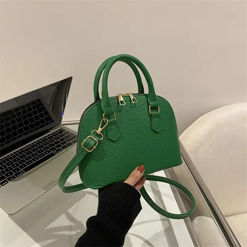 Women's Crossbody Bag, Fashiable Zipper Large Capacity Shell Bag, Casual Versatile Commuting Banquet Shoulder Bags