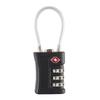 Portable TSA 3 Digit Combination Lock Anti-theft Padlock Suitcase Luggage Coded Lock Wire Rope Security Tool Cabinet Lock Travel