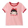LUSON Girls' Cartoon Print Short Sleeve T-Shirt
