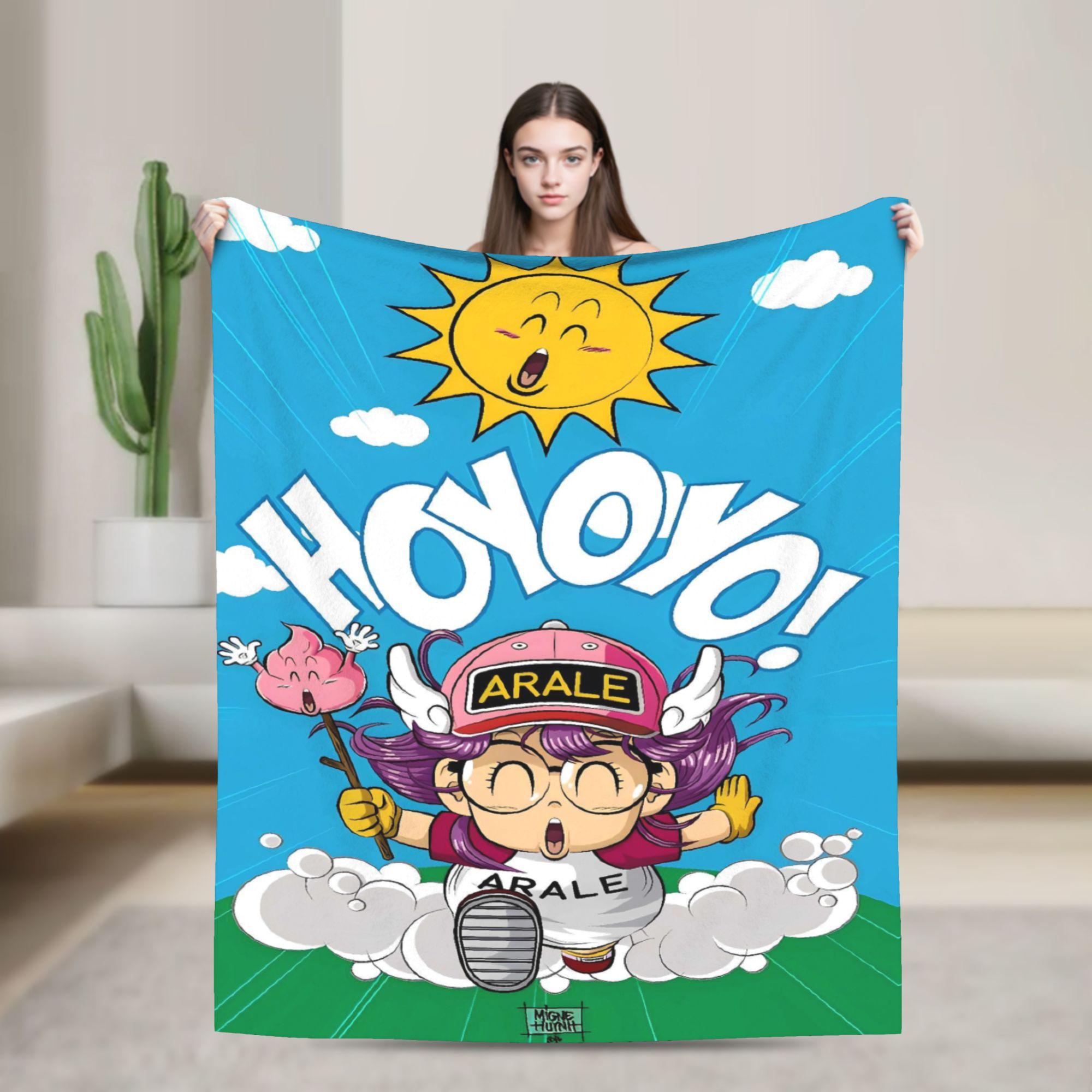 

Soft BlanketsGirls Boys Travel Dr. Slumps Throw Blanket Flannel Bedspread For Living Room Fashion Sofa Bed Cover 75x90cm