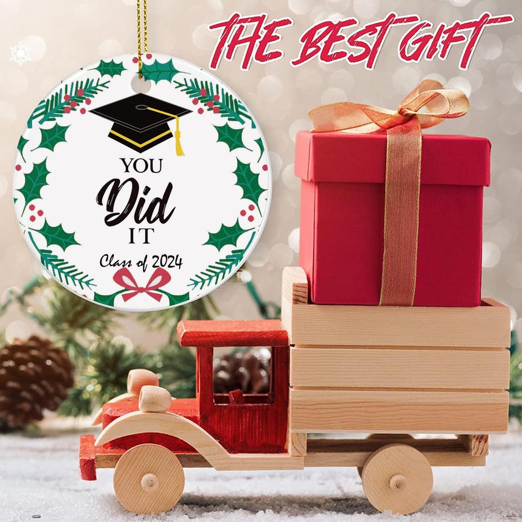 Class of 2024 Graduation Christmas Ornament 2024 Ornament Christmas Graduate College Graduation High School Graduate Class 2024