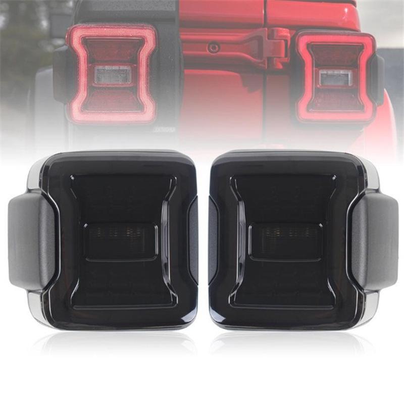 Smoked Black Style Taillights for Wrangler JL: Modified Rear Lights