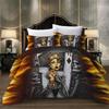 Totenkopf Bettwäsche Diamant Queen Bettdeckenset Luxus Bettwäsche 3D Totenkopf Bettbezug Set Super King Queen Bettdecken und Bettwäschesets