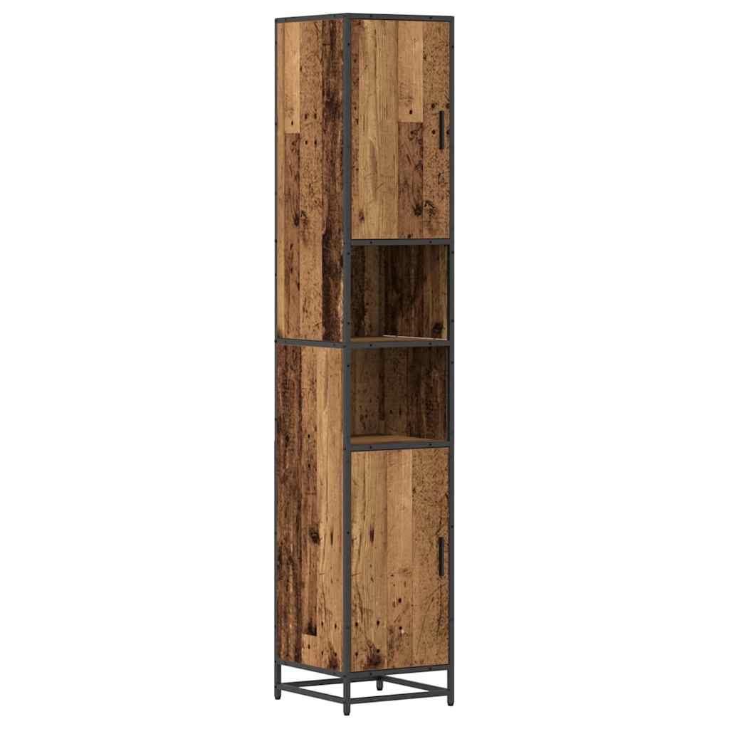 Bathroom Furniture Set with Drawers 3 pcs Reclaimed Wood Effect Particleboard