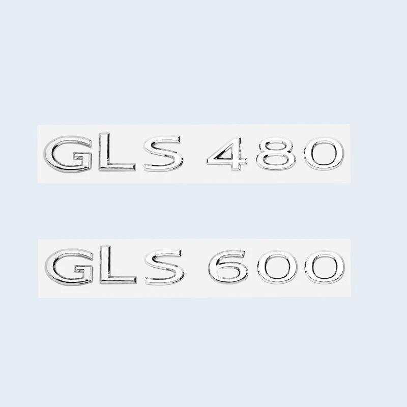New Chrome Black Letters GLS480 GLS600 V12 Emblem for Benz Maybach GLS Class Car Fender Trunk Rear X167 Logo Sticker hy1