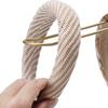 Contemporary Headband Display Stand Wooden Base Scrunchie Holder Space Saving Hair Accessories Organiser for Bedroom