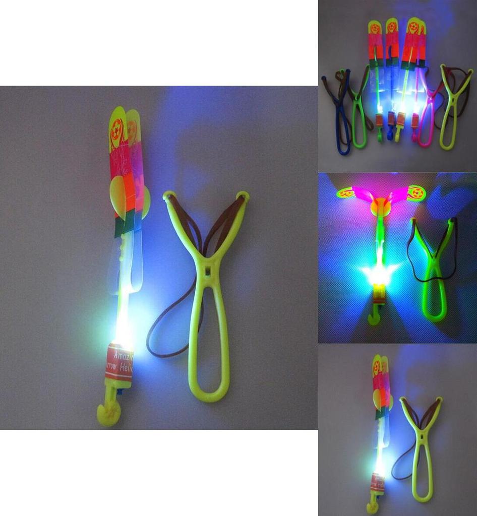 Colorful Led Sling Shot Toy Arrow Copter Perfect For Fun Indoor And Outdoor Play