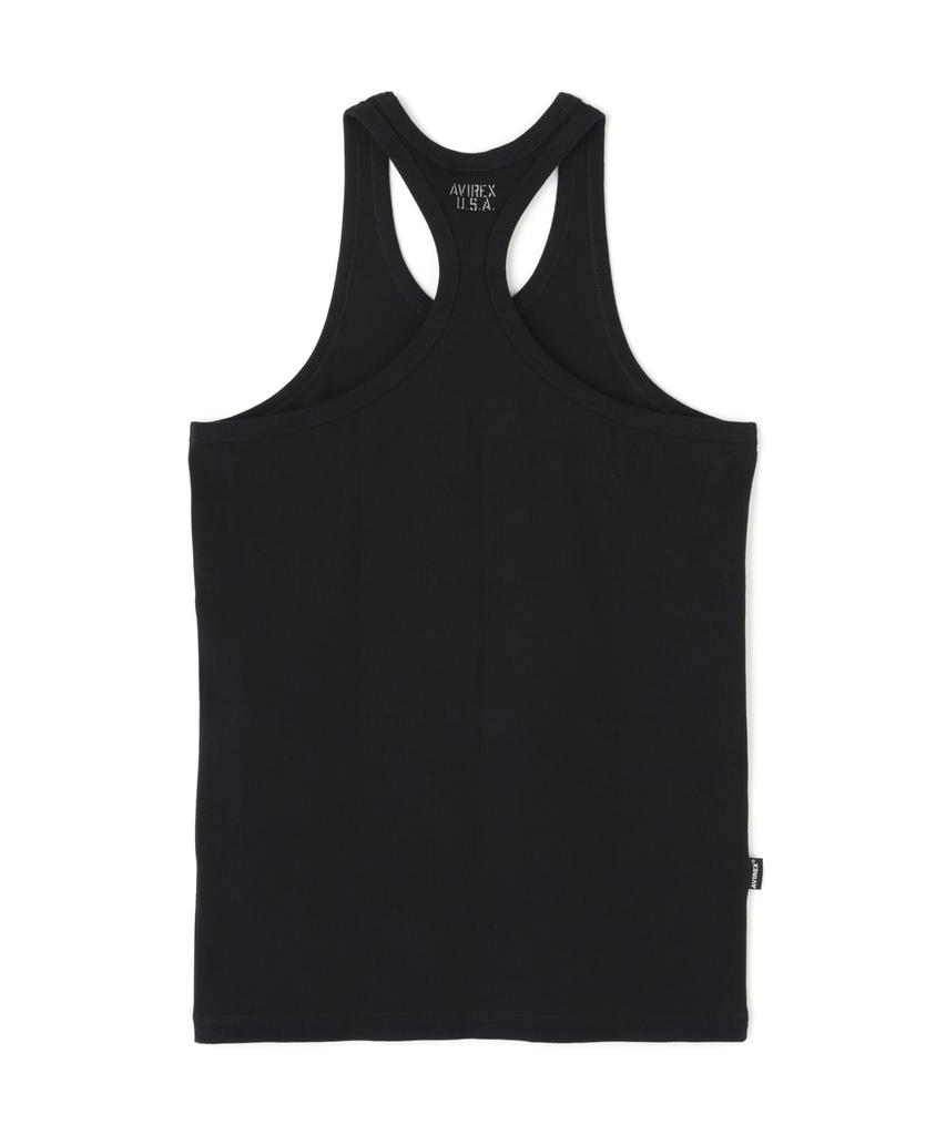 AVIREX DAILY RIB TANK TOP 6143503 Black