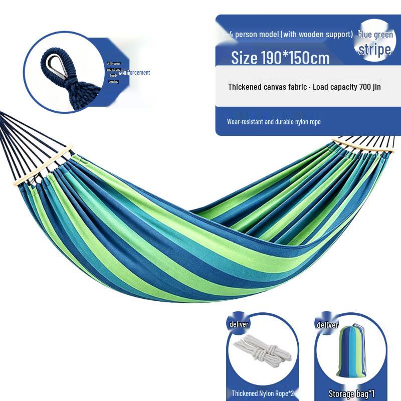 Wind Shuttle Thickened Striped Hammock