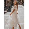 Europe and the United States Summer Foreign Trade New Women's Clothing V-neck Short-sleeved Lace Dress