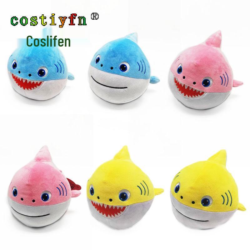 

Glowing Singing Baby Shark Plush Toy Doll 20cm with Lights and Music