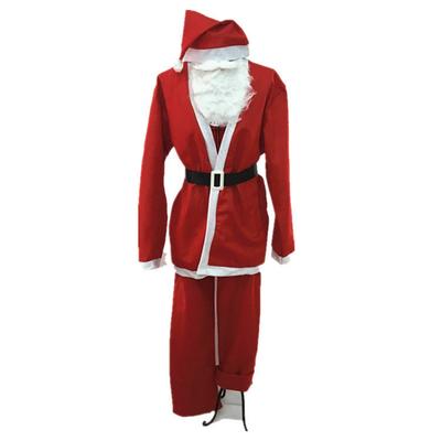 Men Santa Claus Costumes Older Kids Adult Circus XMAS Outfit Fancy Children's Fantasy Cosplay Clothing Dress Up Carnival