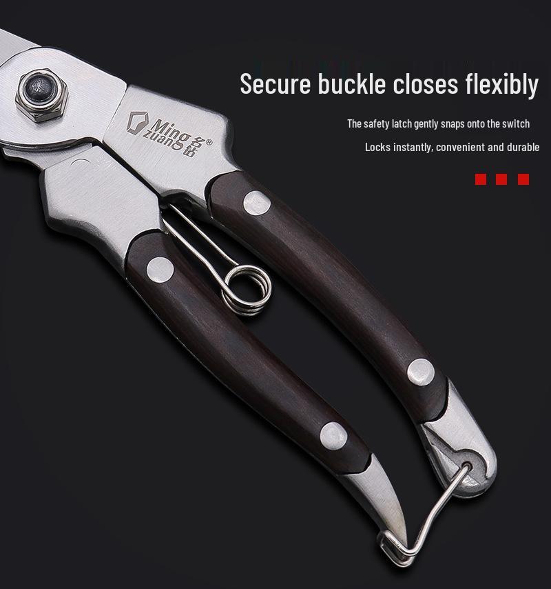 Stainless Steel Floral and Garden Pruning Shears for Thick Branches