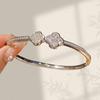Cross Flower Zircon Bracelet: Light Luxury Mother-of-Pearl Four-Leaf Clover Jewelry