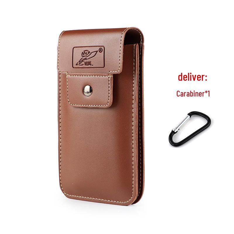 

Мужская вертикальная кожаная поясная сумка: Многофункциональный держатель для мобильного телефона с крючком для ключей