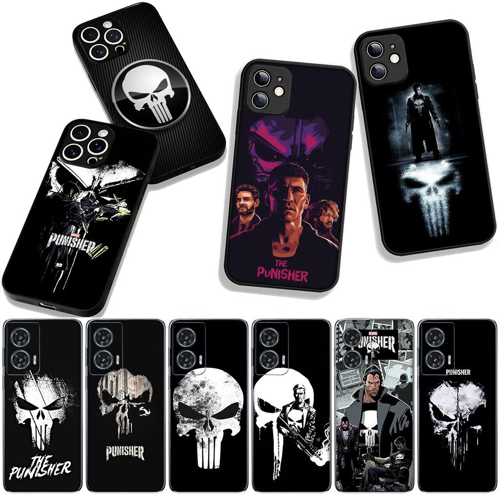 Cover for Apple iPhone 16 15 14 Plus 13 12 Mini 17 Pro Max + ProMax 16E Air Phone Case The Marvel Punisher Skull
