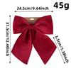 Christmas Luxury Bow Red Velvet Ornament Holiday Festive Tree Decor Home Ambience Creation Christmas Party Supply Ornament
