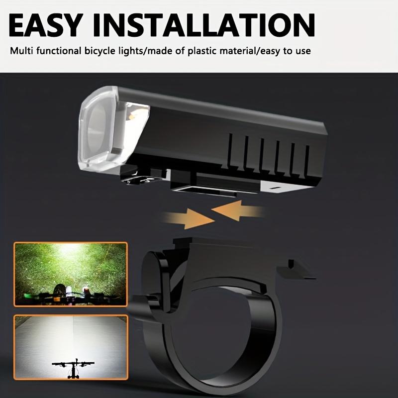 Fahrrad Frontlichter USB LED Wiederaufladbar Wasserdicht Mountainbike Scheinwerfer Fahrrad Sicherheitswarnlicht Fahrradzubehör