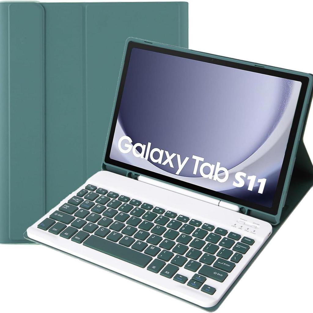 Galaxy Tab S11 Bluetooth Keyboard Case with Magnetic Pen Slot - Spanish Version