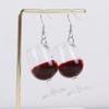 New Large Red Wine Glasses Acrylic Dangle Earring for Women Resin 3D Drink Cup Bottle Drop Earring Funny Creative Jewelry Gifts