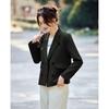 TERRE BLEUE Women's Double-Breasted Commuter Blazer