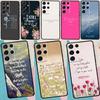 Christian Psalms Phone Case For Samsung Galaxy S25 S24 S23 S22 S21 Ultra S9 S10 S20 Plus FE Funda Cover Shell