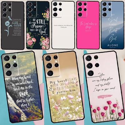 Christliche Psalmen Handyhülle Für Samsung Galaxy S25 S24 S23 S22 S21 Ultra S9 S10 S20 Plus FE Hülle Abdeckung Schale