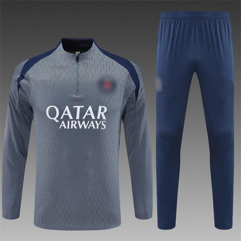 Football Jersey Pre-Season Sports Training Jersey Breathable Sweat-Absorbing Quick-Drying Long-Sleeved Adult And Children'S Suit Print