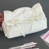 Large-Capacity Cute Bow Pencil Bag Student Pen Pouch Stationery Storage Case School Supplies