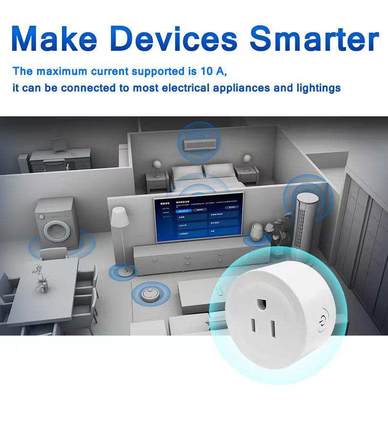 US Graffiti WiFi Smart Socket Timer, Alexa Compatible, App-Controlled for a Cozy Life