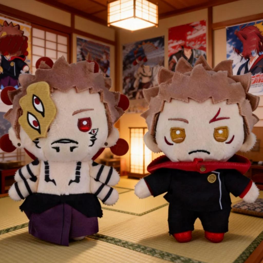 12CM Cartoon Jujutsu Kaisen Plush Doll Cute Ryōmen Sukuna Toge Omori Anime Periphery Doll Pendant Room Decor Birthday Gift