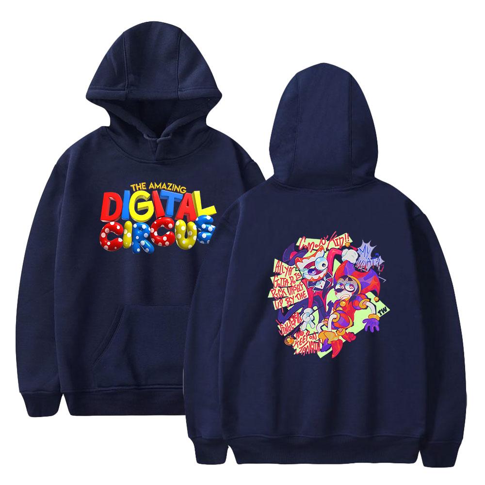 Mens Womens Hoodie The Amazing Digital Circus Hoodies Anime Streetwear Casual Printed Hooded Pullover Sweatshirts
