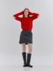 Anoetic Wave Line Quilting Skirt_Black