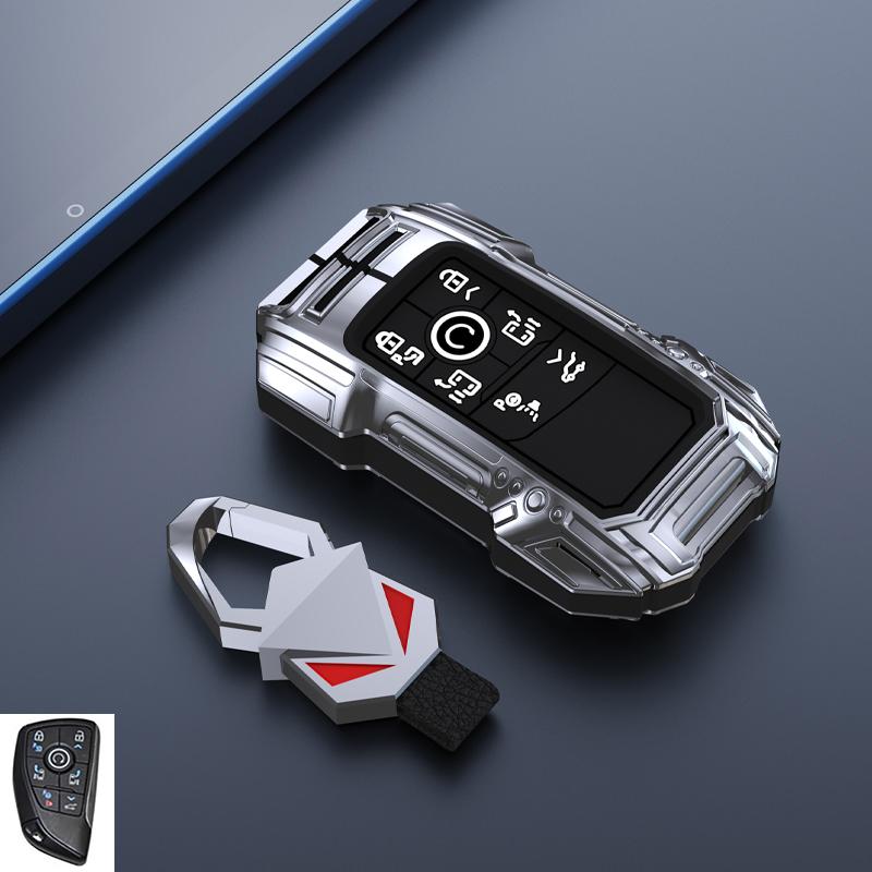 Car Key Fob 3/4/5/6 Buttons Cover Case for Chevrolet Silverado 1500 Suburban Tahoe for Cadillac for GMC Sierra Yukon 2023 2024