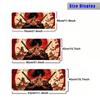 Tapis de Souris Fille Samouraï Japonaise Grand pour Ordinateur Bureau Jeu Table Tapis Caoutchouc Antidérapant Bords Cousus Tapis Clavier 90x40 XXL Tapis de Bureau