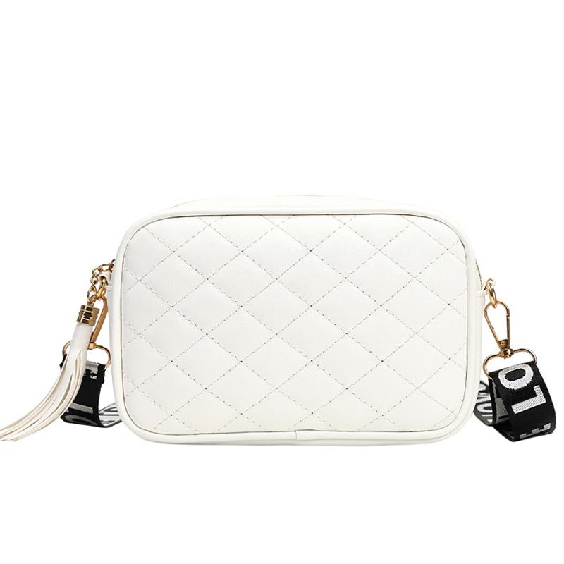 Women Bag Spring And Autumn New Lingge Shoulder Bag Korean Crossbody Bag Fashion Simple Letter Broadband Mobile Phone Bag