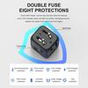 Travel Charger 2500W High Power Socket Portable Power Wide Voltage 110-250V Multi-National Adapter with 2 Type-C