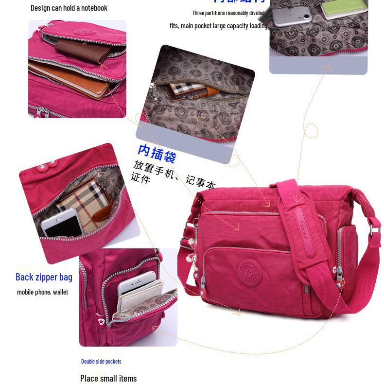 Damen Trendige Leichte Umhängetasche - Ultra High-Top, Ein-Schulter, Vielseitig, Wasserdicht und Wasserabweisend