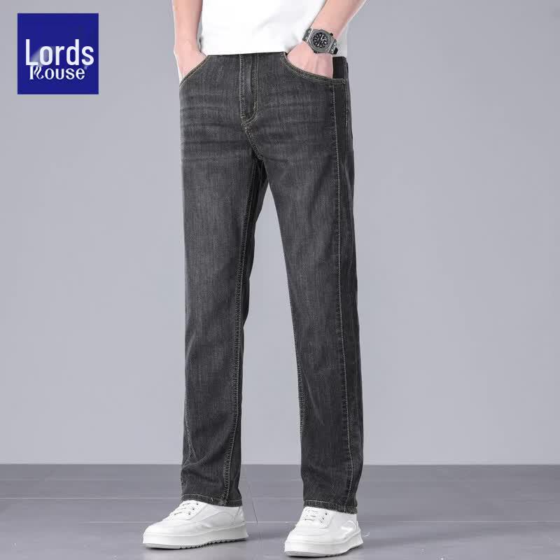 Men's Ice Silk Straight-Fit Loose Jeans