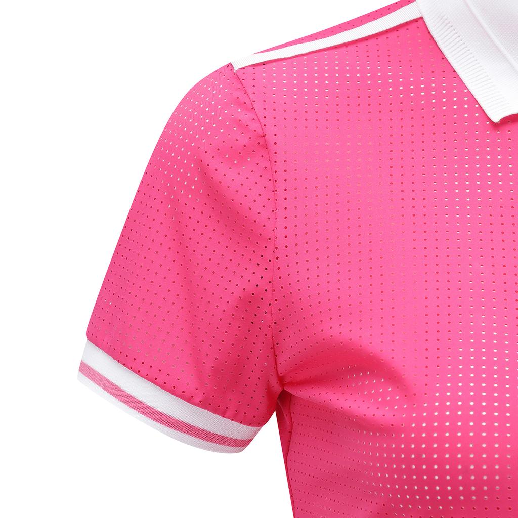 ANEW GOLF Women All Ventilation Collar Short T-Shirt_Hp