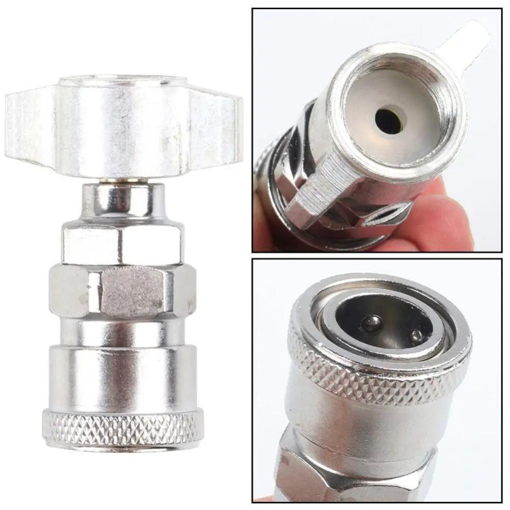 1Pcs Straight Through/Integrated Elbow Pneumatic Connector Silver Metal Air Tank Adapter Truck Dust Blower Parts Pipe Fitting