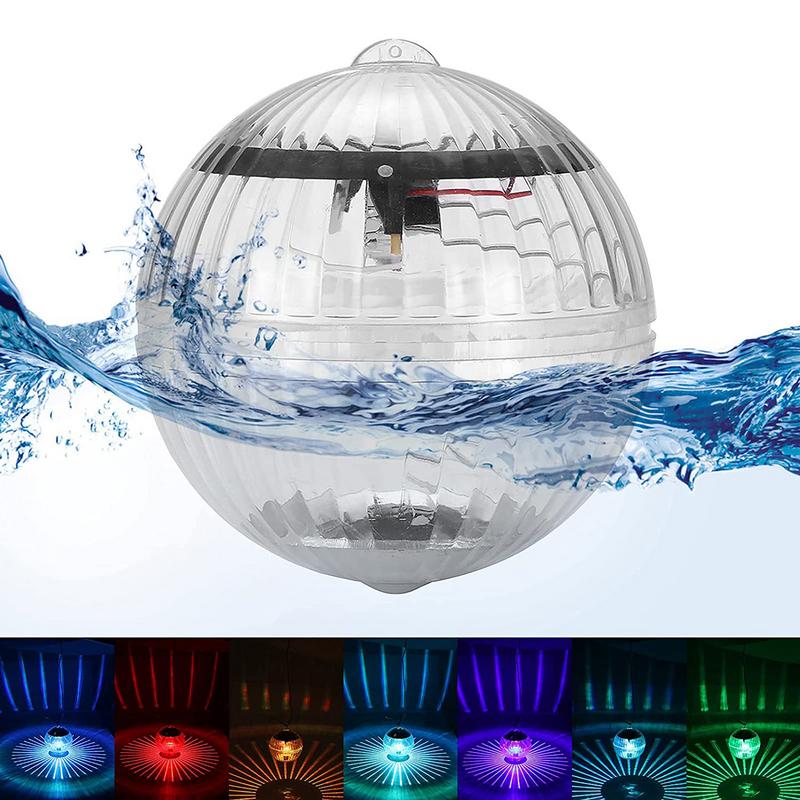 Garden Floating Underwater Ball Lamp Solar Powered Color Changing Swimming Pool Party Night Light For Yard Pond Garden Lamp