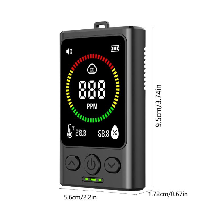 Rechargeable CO Detectors Carbon Monoxide Detectors with Temperature Humidity Sensors CO Tester Carbon Monoxide Meter