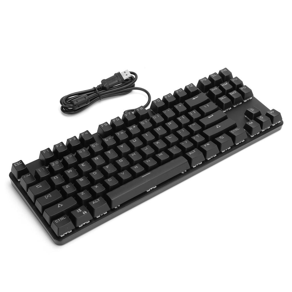 87 Keys Mechanical Keyboard Entertainment Gaming Mixed Light Computer Accessories 919Black