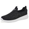 Warrior Slip-On Soft Sole Comfortable Breathable Low-Top Casual Shoes Women sneaker Black WXY(JS)-083604