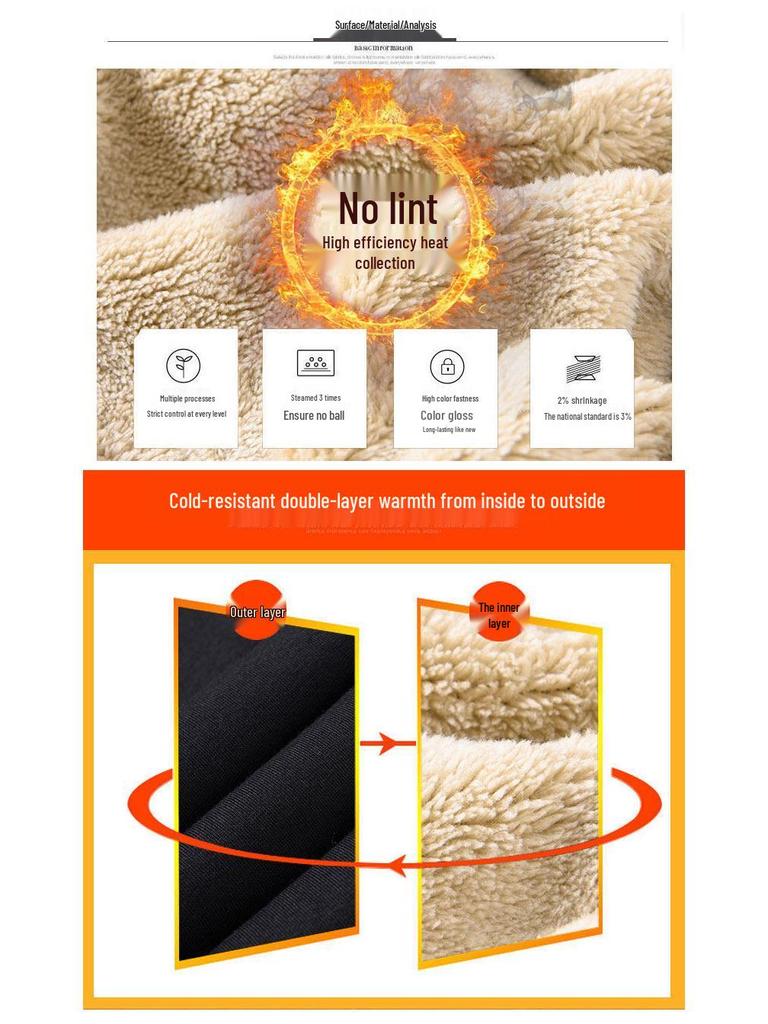 Men's USB Heated Lamb Fleece Pants - Intelligent, Warm Winter Wear