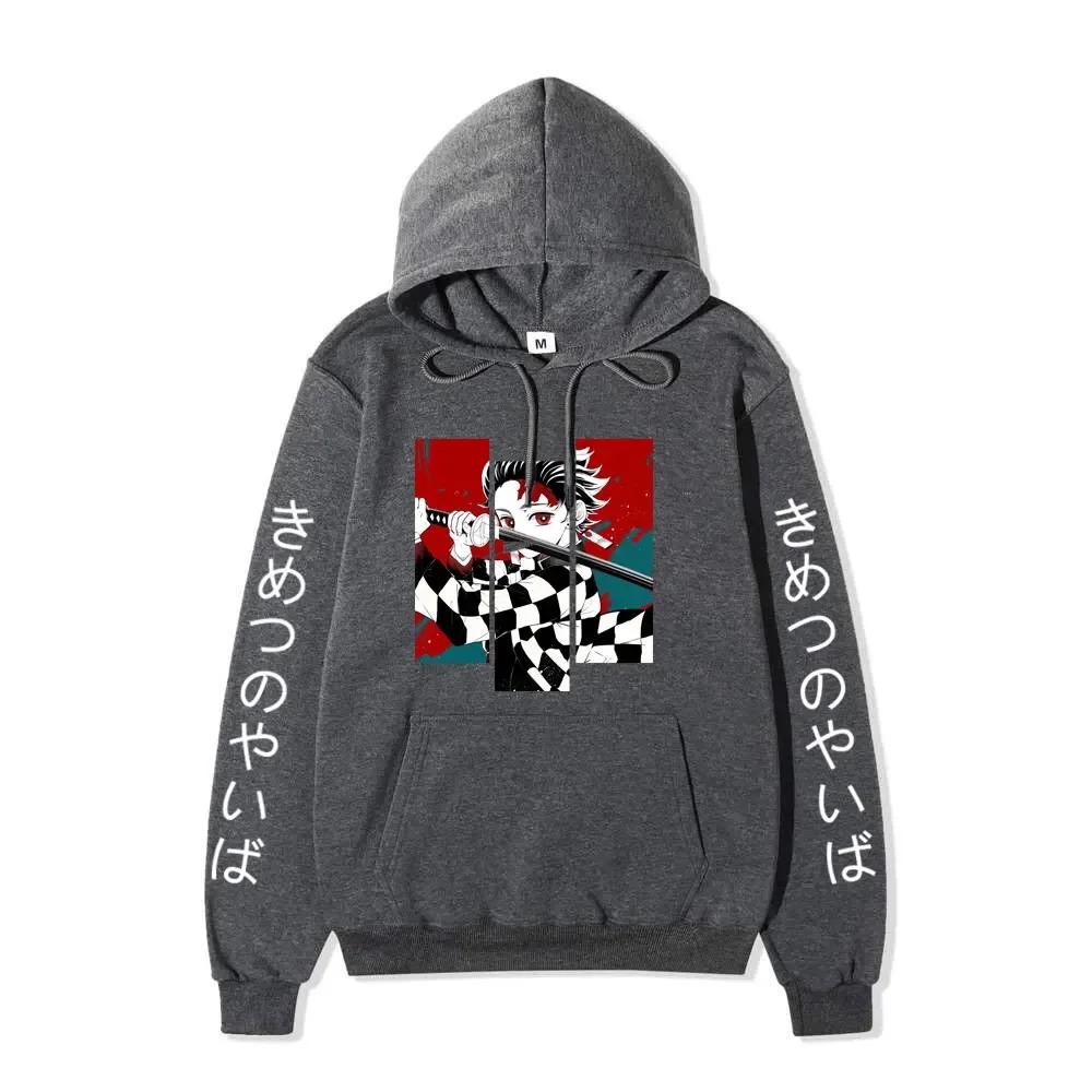 Autumn Winter Anime Printed Hoodies Autumn Harajuku Sweatshirts Oversize Casual Long Sleeve Pullover Casual Print Streetwear