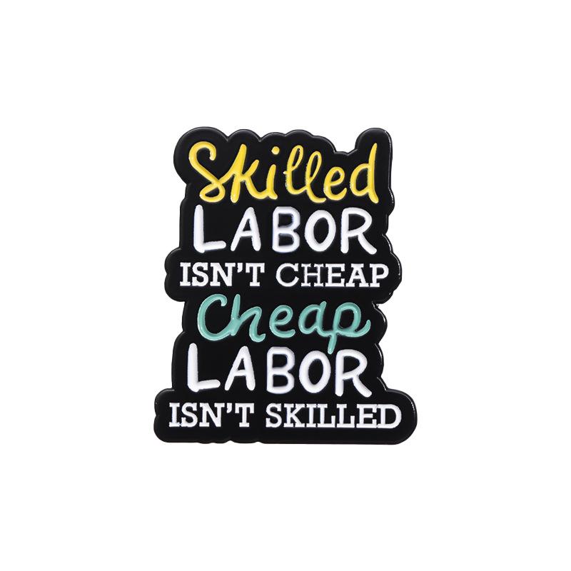 

Красочная мотивирующая брошь-письмо Уникальный значок из сплава Идеально подходит для декора личного стиля И